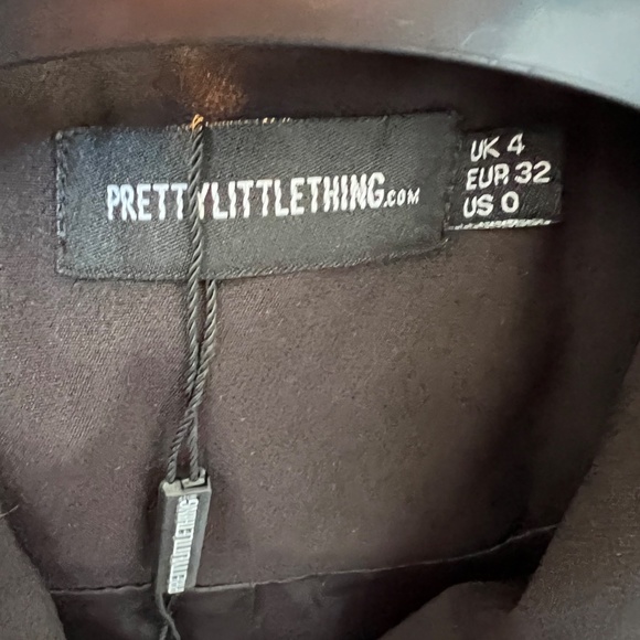 PrettyLittle Things Black Jacket Dress with Gold Buttons - Picture 3 of 4